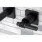 Kingston Brass KS6120ML Two-Handle Wall Mount Bathroom Faucet, Matte Black KS6120ML - alternate 2